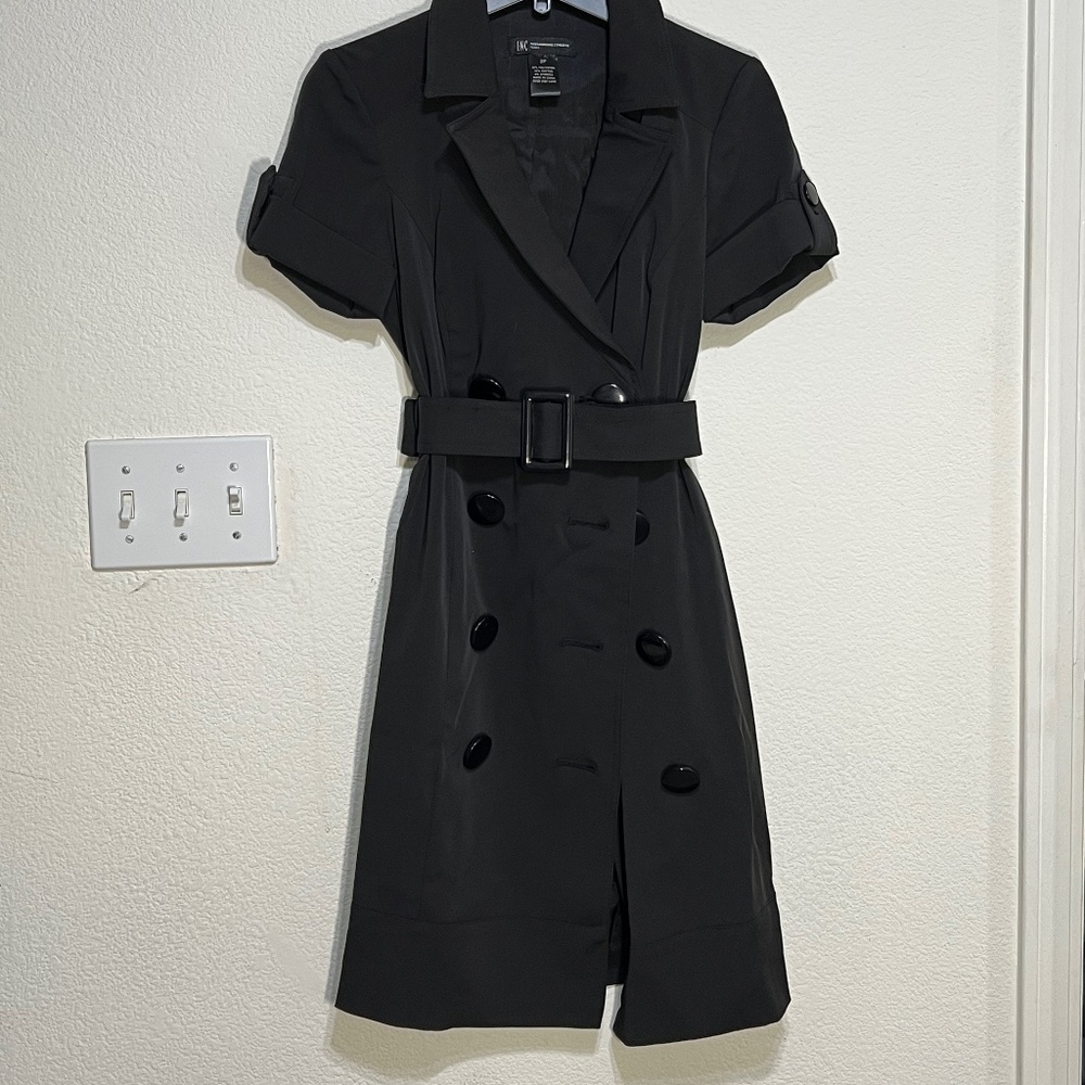 INC | Black wrap around dress w/ belt | EXCELLENT CONDITION